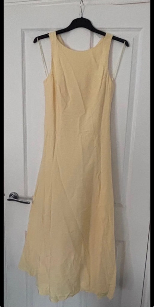 Nobody’s Child Reign Midi Dress – Light yellow – UK 12 – New Without Tags