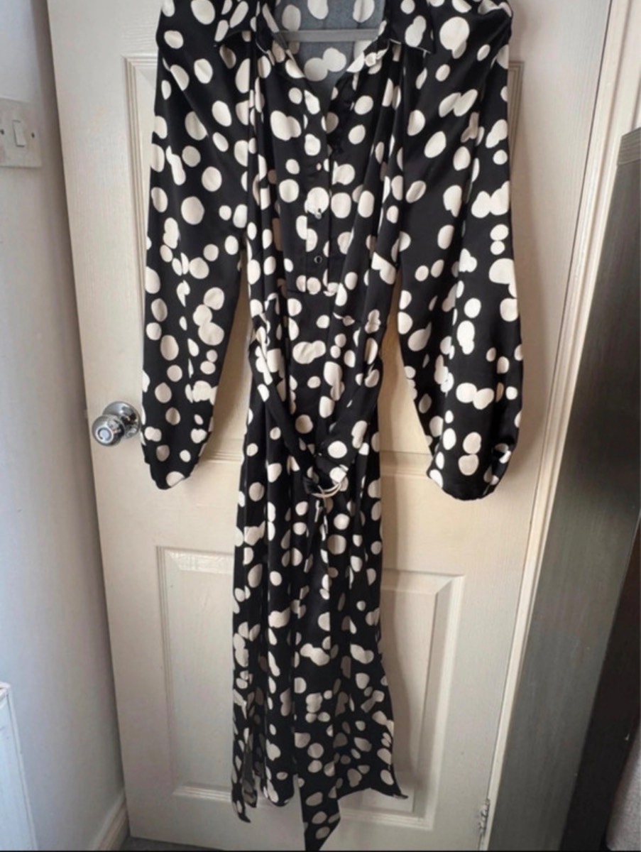 🖤🤍 Et Vout Black & White Sporty Shirt Dress 🤍🖤