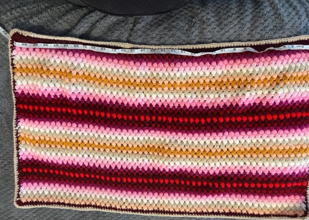 New Hand Crocheted baby blanket
