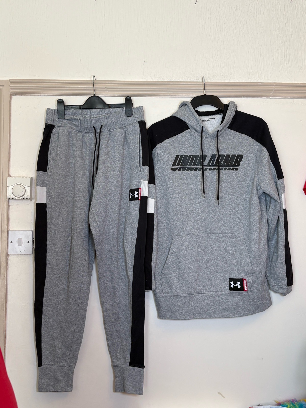 Under Armour baseline fleece hoodie and jogger set men’s size uk M medium