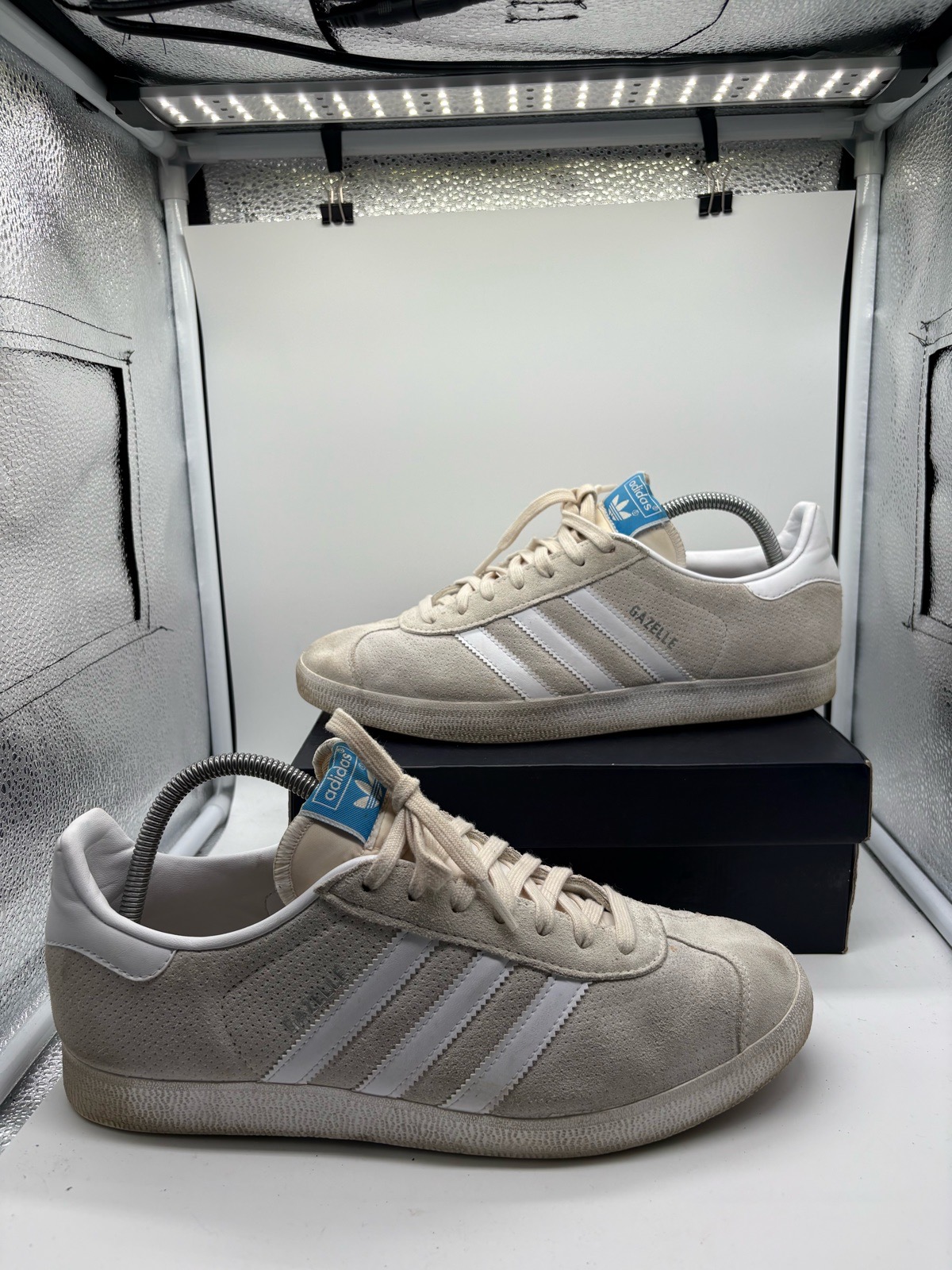 Adidas Gazelle ‘wonder white’ men’s trainers size uk 10