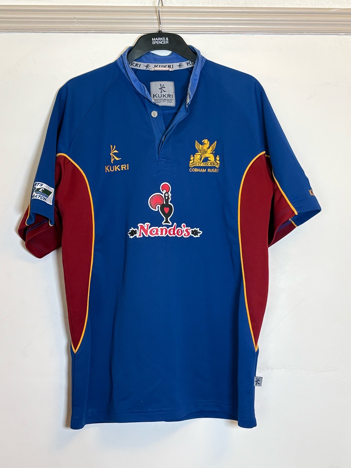 Kukri Cobham rugby men’s jersey size uk XL