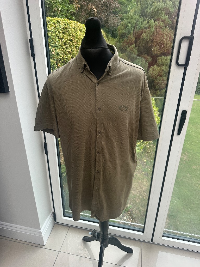 Hugo Boss stretch short sleeve shirt XXL