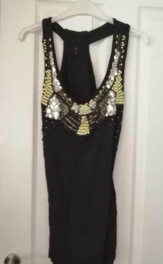 NEW RACER BACK GLITTERY TOP 14
