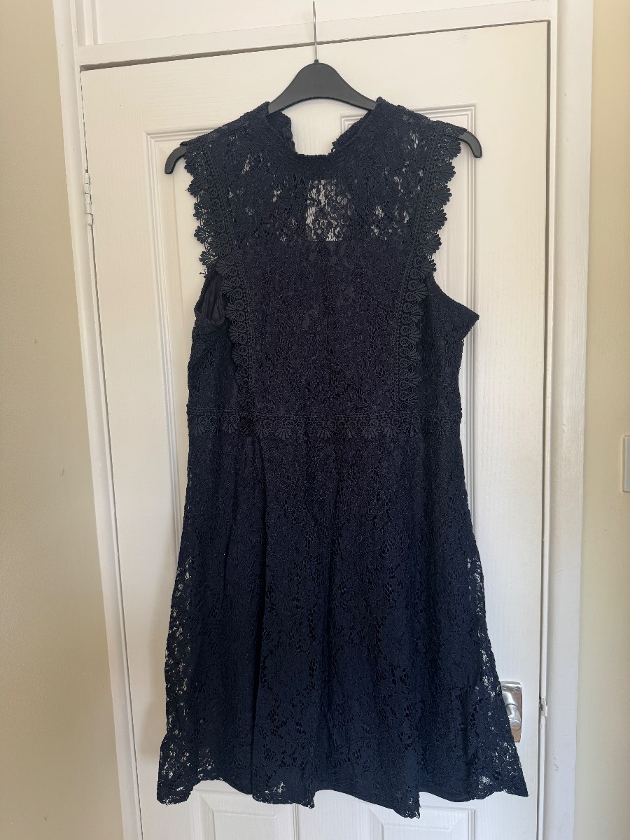 Ladies navy lace smart dress