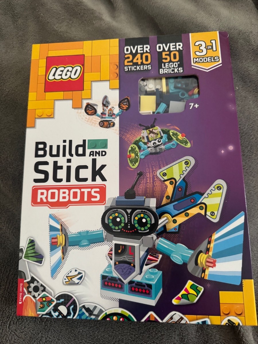 Brand new Lego build and stick robots with over 50 Lego bricks