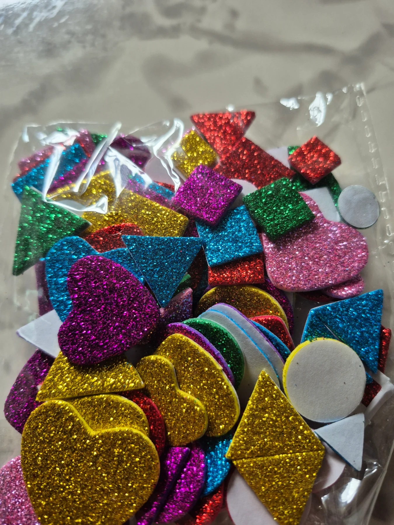 Glitter shapes