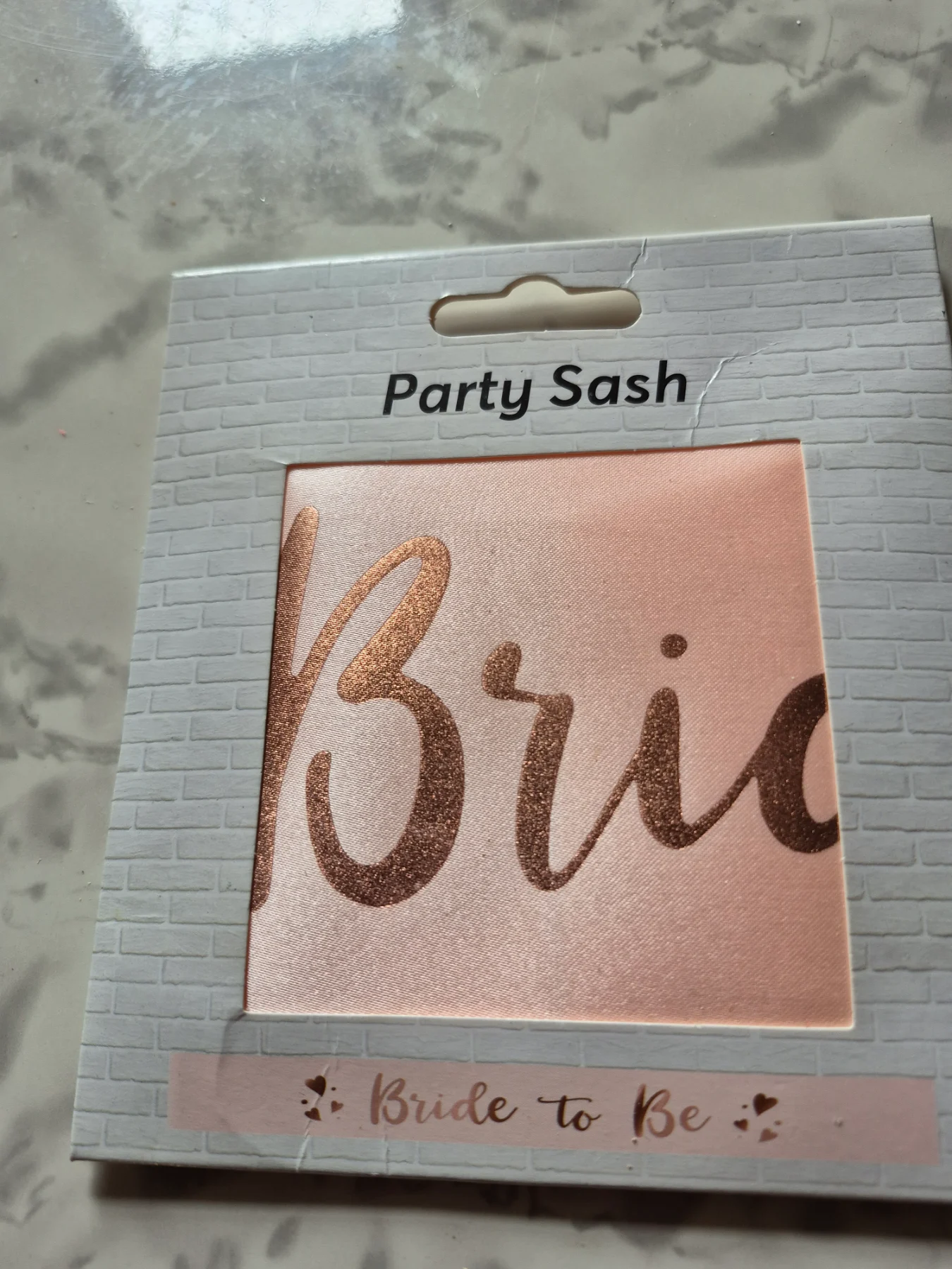 Bride sash
