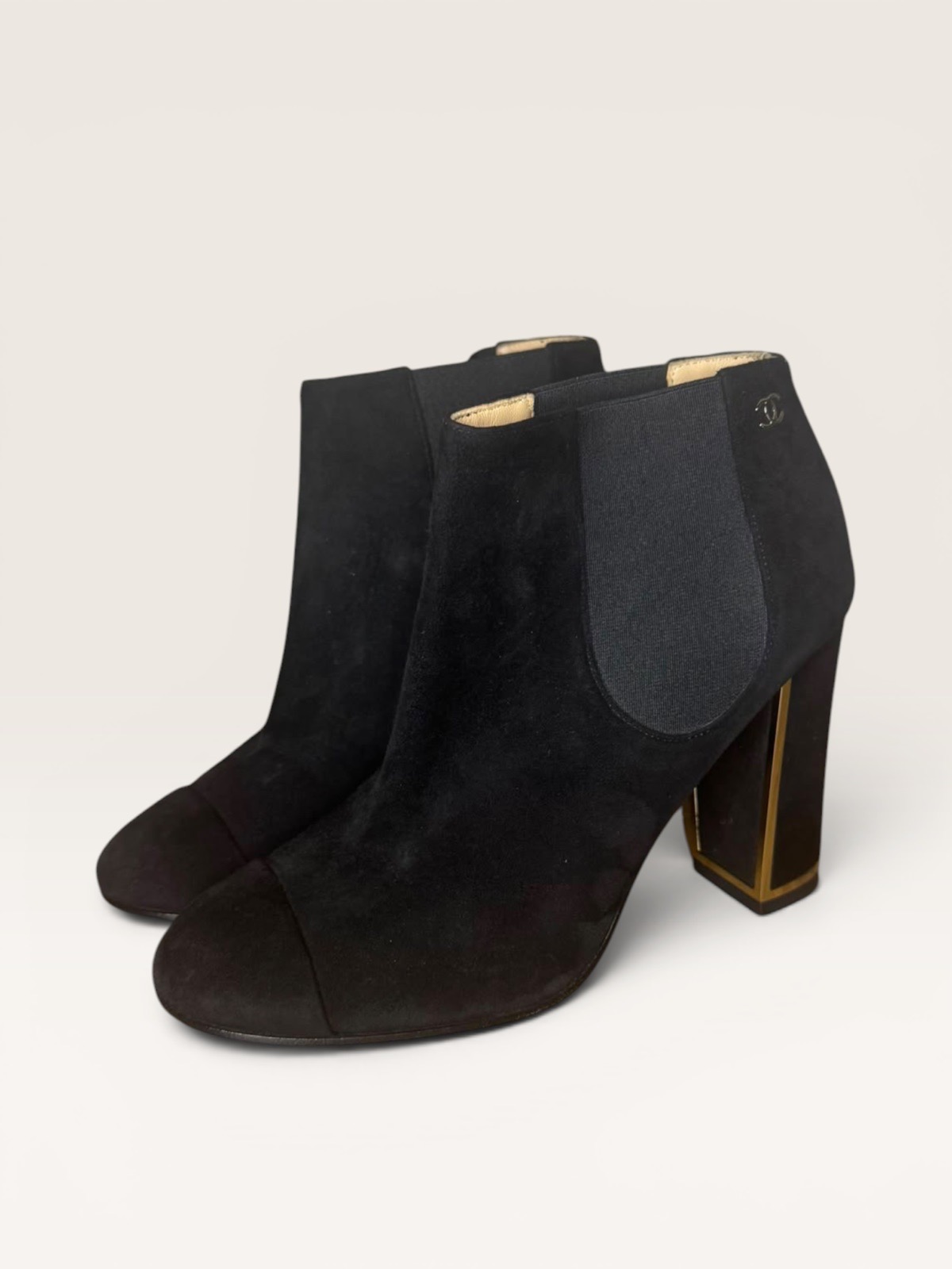 Chanel Ankle Boots Black Size 3