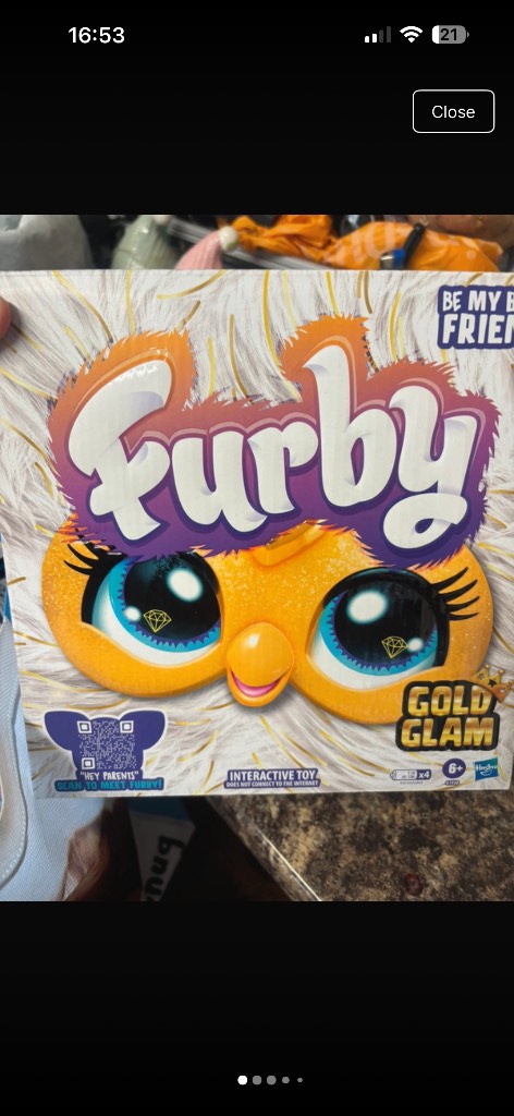 Furby gold glam