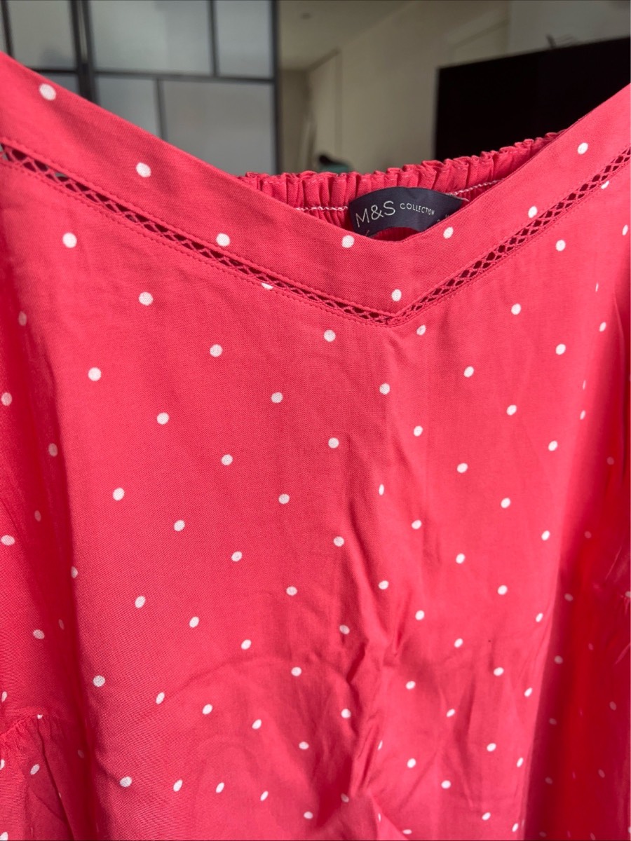 M&S coral Strappy top Sz 16 with tags
