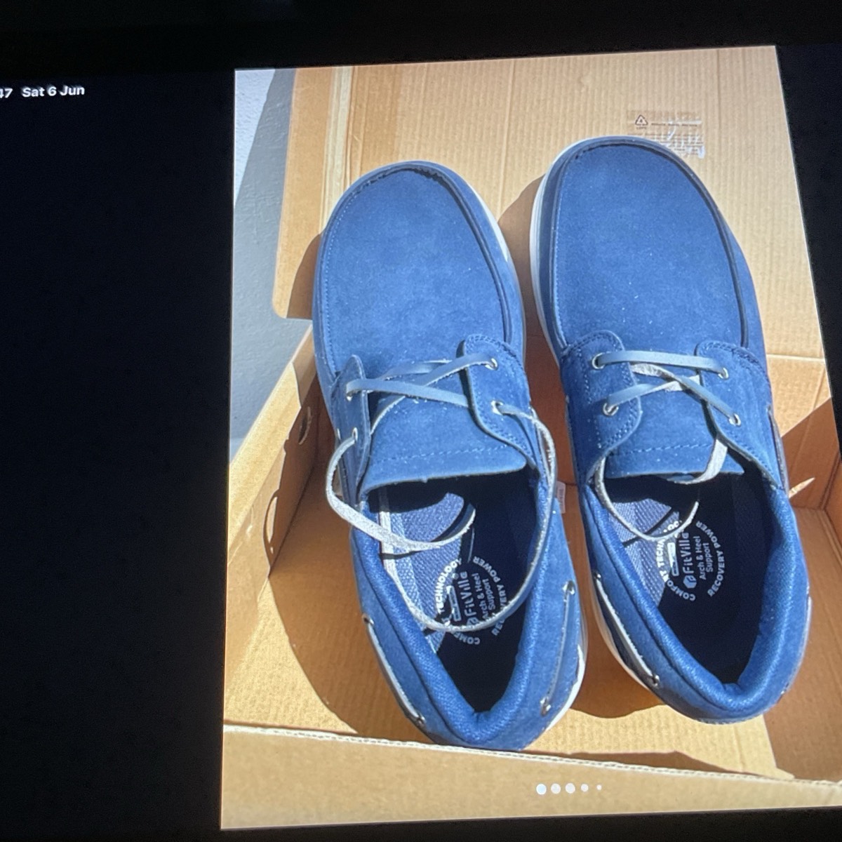 Mens Fitville casual new shoes wide fitting sz 12 boxed