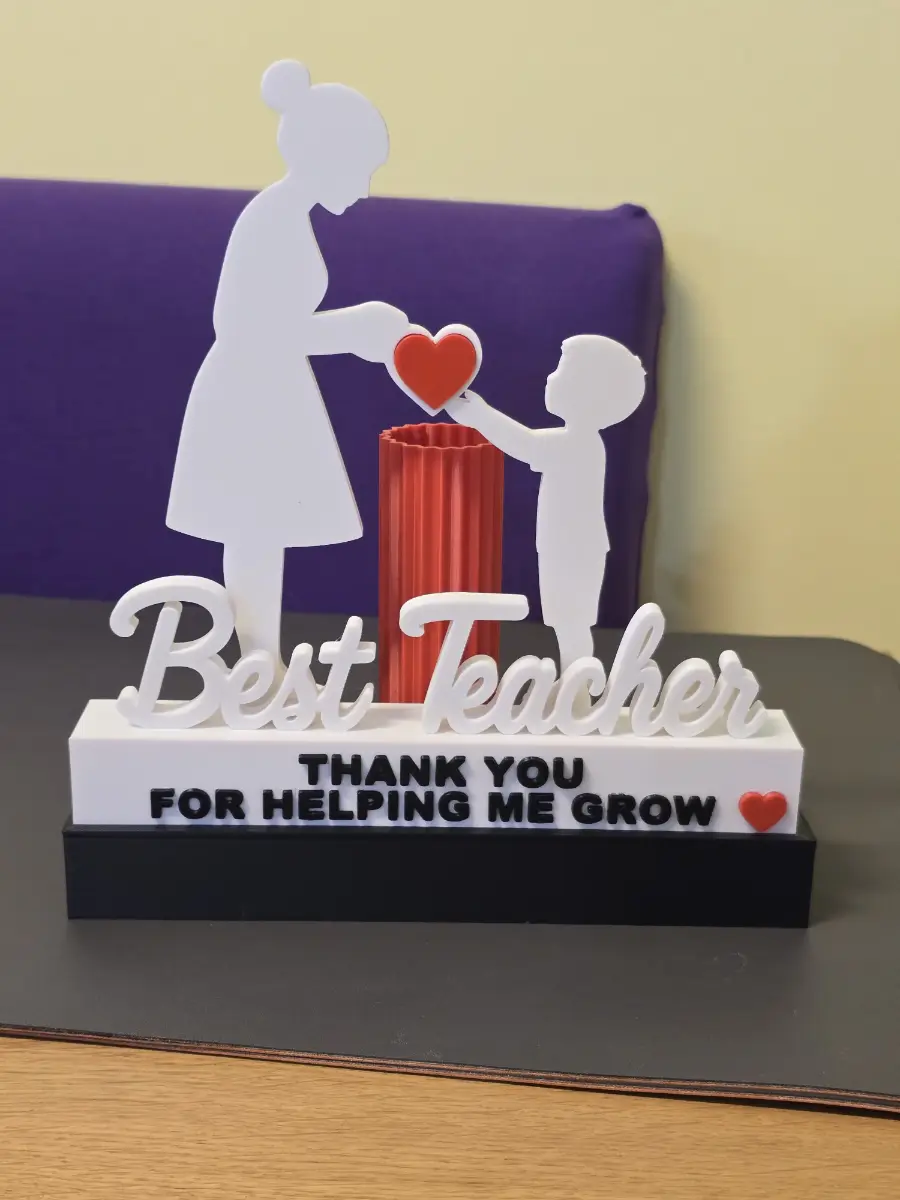 Best Teacher Gift - Thank You for Helping Me Grow