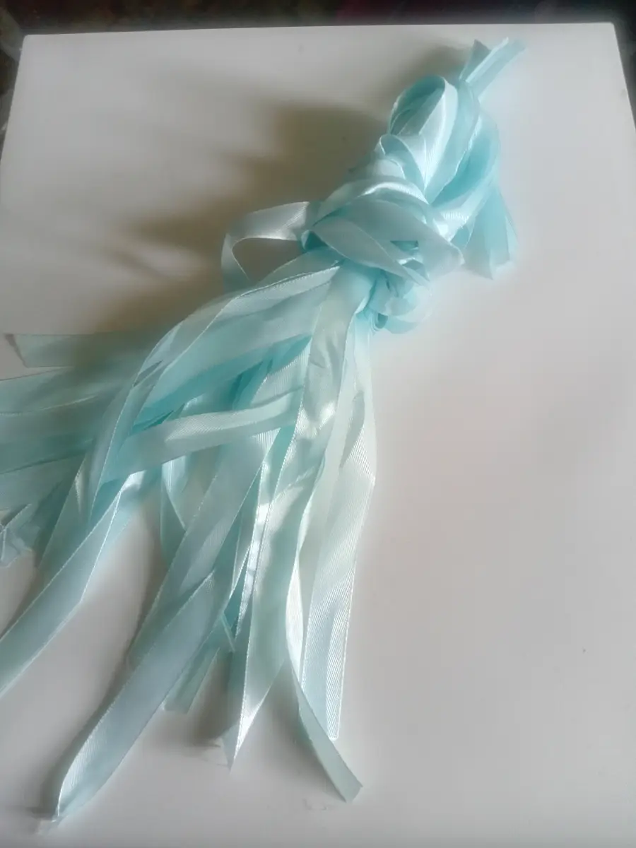 Pink and blue ribbon