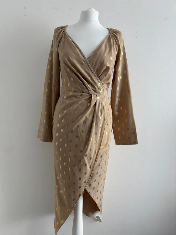 #040 Shein polka dot dress, size S eu 36