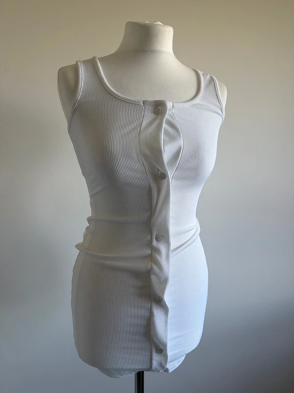 #002 summer white dress 8 eu 36