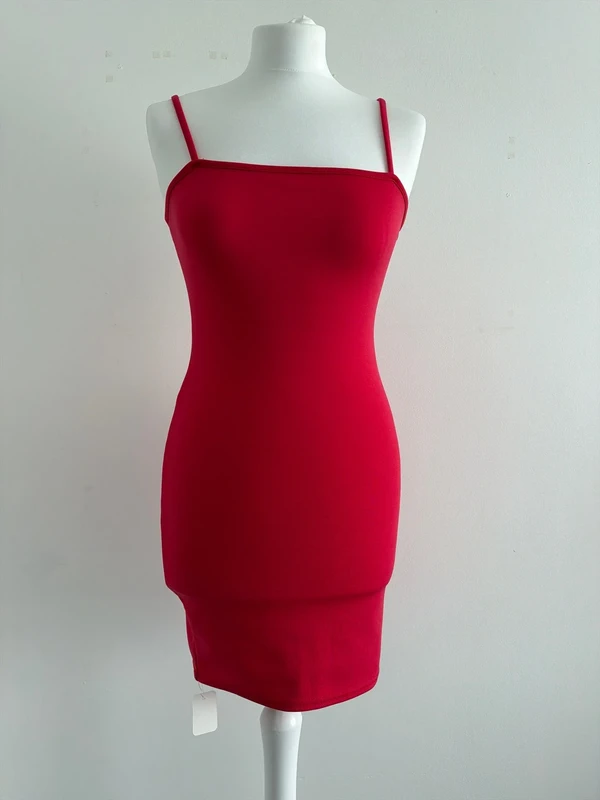 #037 Pretty little thing raspberry mini dress size 8 eu 36