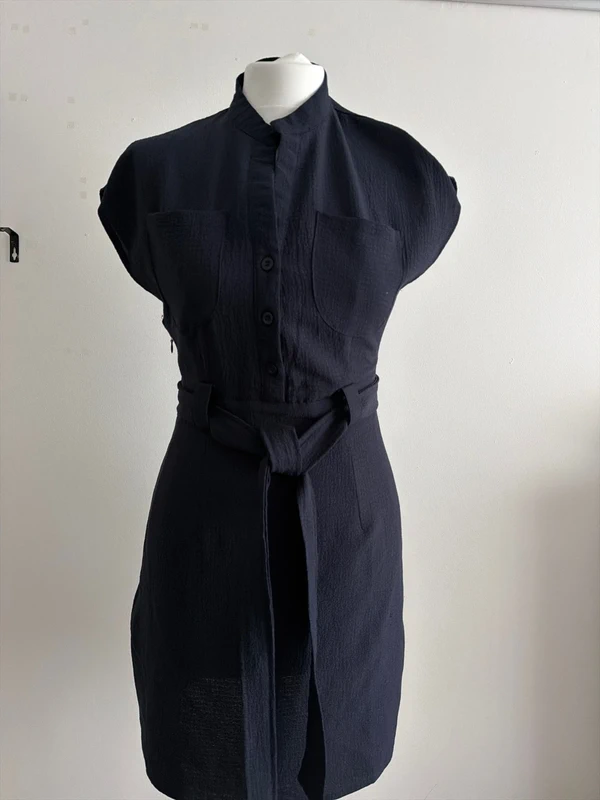 #042 Shein navy blue dress, size S eur 36