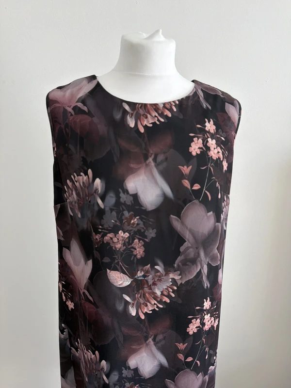 #091 Next petite floral dress size uk 12 eur 40