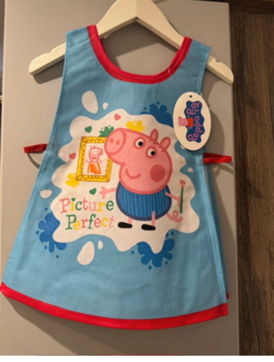 New Pepper Pig wipe clean apron tabard for toddler