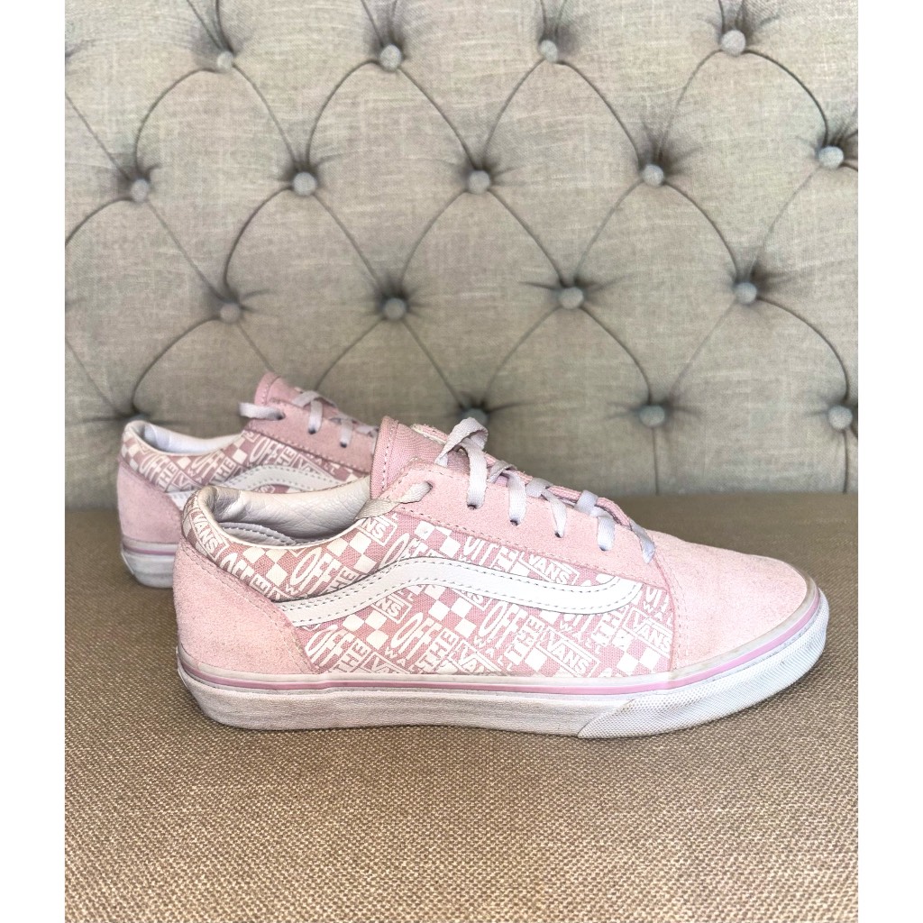 Vans ~ Off the wall | Old Skool | Logorama | Pink / Rose & White | Suede | Pumps / Trainers | 5