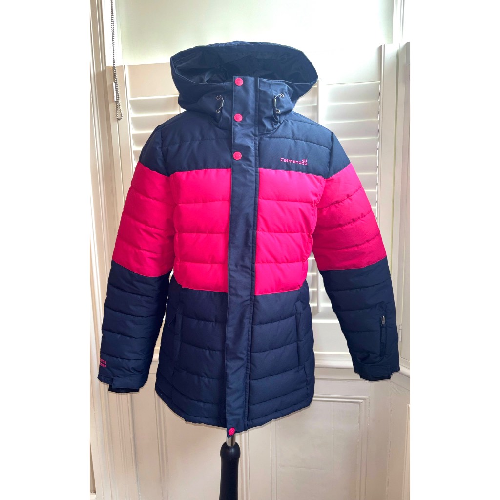 Catmandoo ~ Aquatech 3K Series | RRP £75 | Pink & Navy | Puffer | Ski / Snowboard | 40 / UK 12