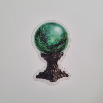 Emerald Crystal Ball – Fortune Telling Vinyl Sticker