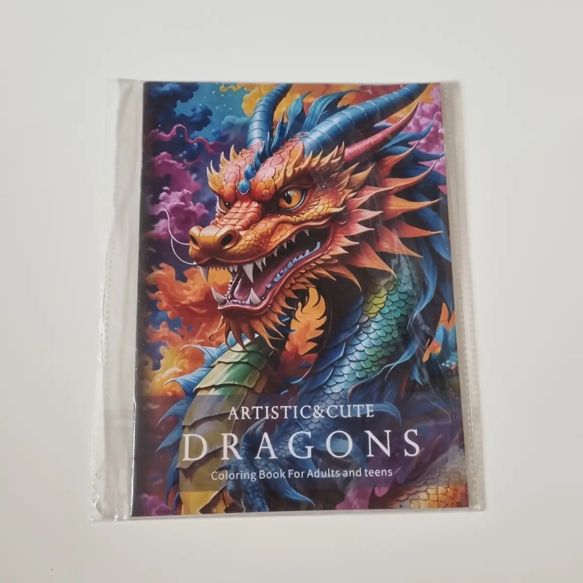 Dragon Colouring Book Fantasy Mythical Creatures Dragon Illustrations Pages