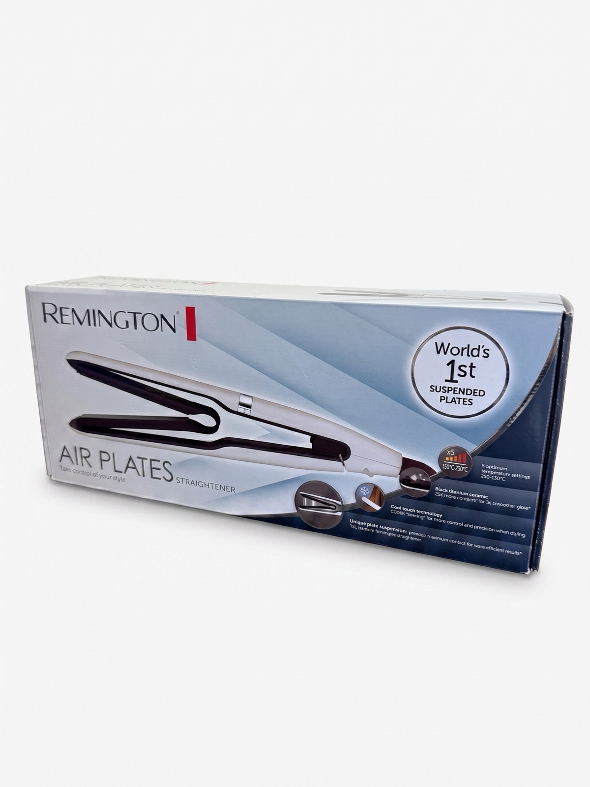 Remington Air Plates Hair Straightener S7412 48W Electric White/Black