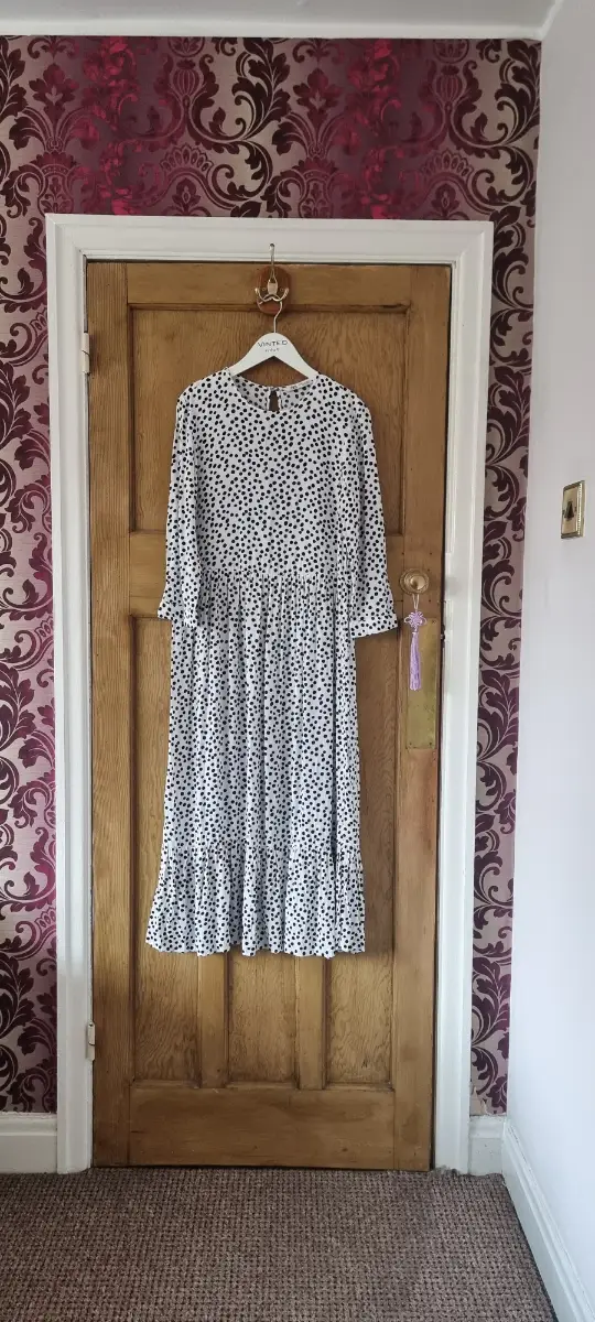 New Zara White Midi Dress