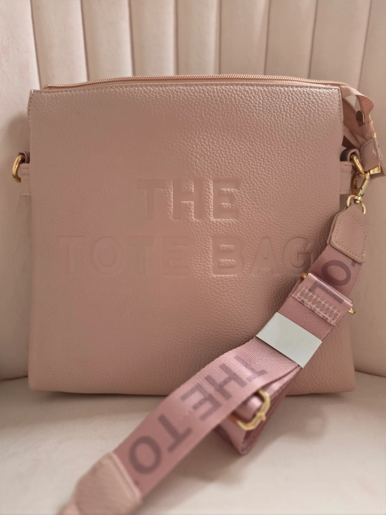 The Tote Bag. Ladies handbag– Pink Pebbled Finish
