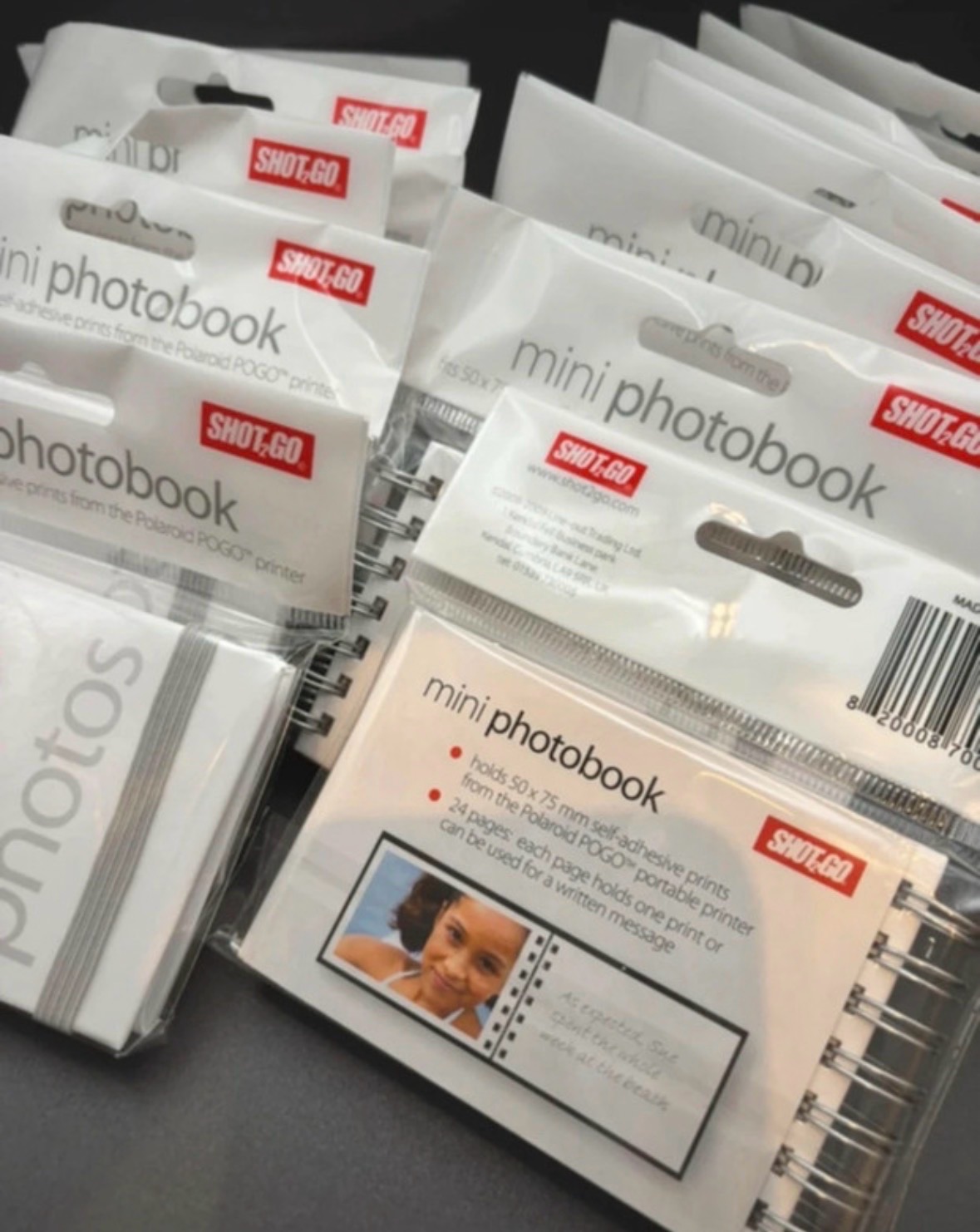 19 x Shot2go Spiral Bound Hardboard Sticker/Note Books