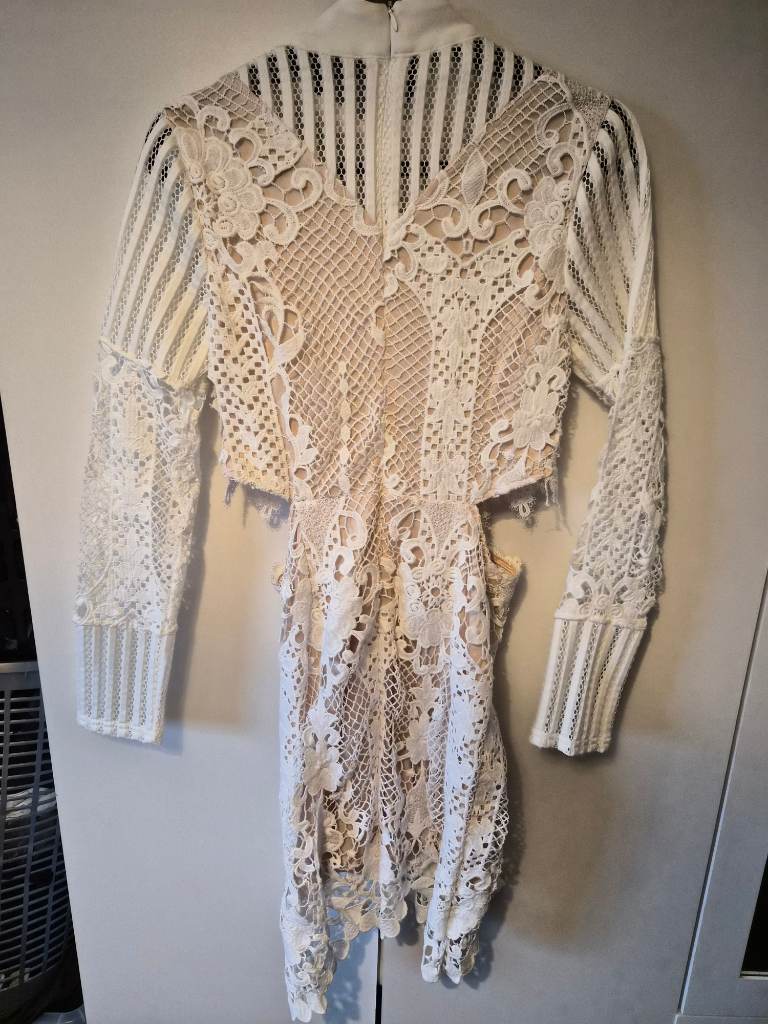 Misguided white dress size 8