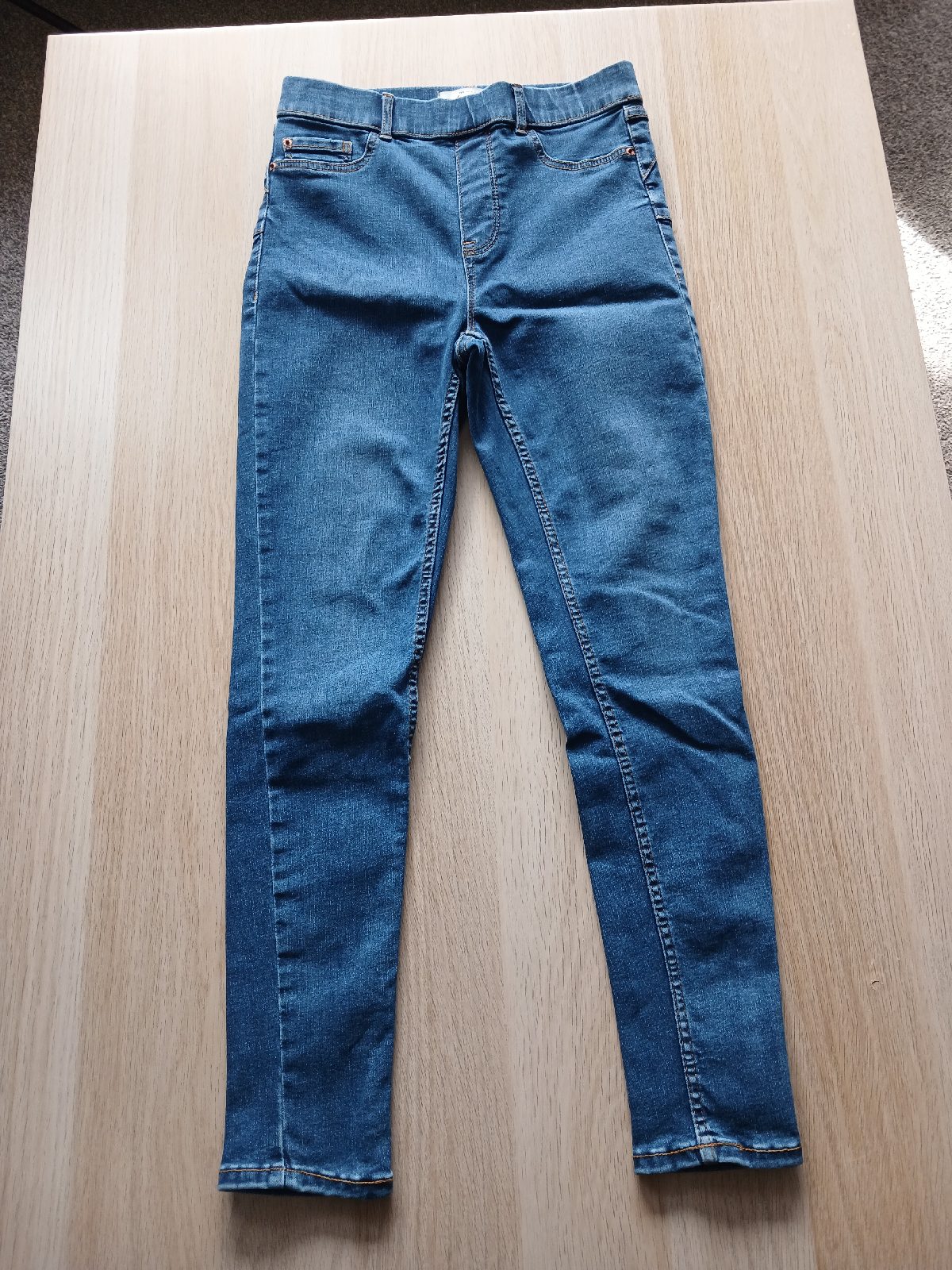 New Look Lift & Shape Jeggings Womens UK 8 Blue High Waist Pull On Stretch Jeans