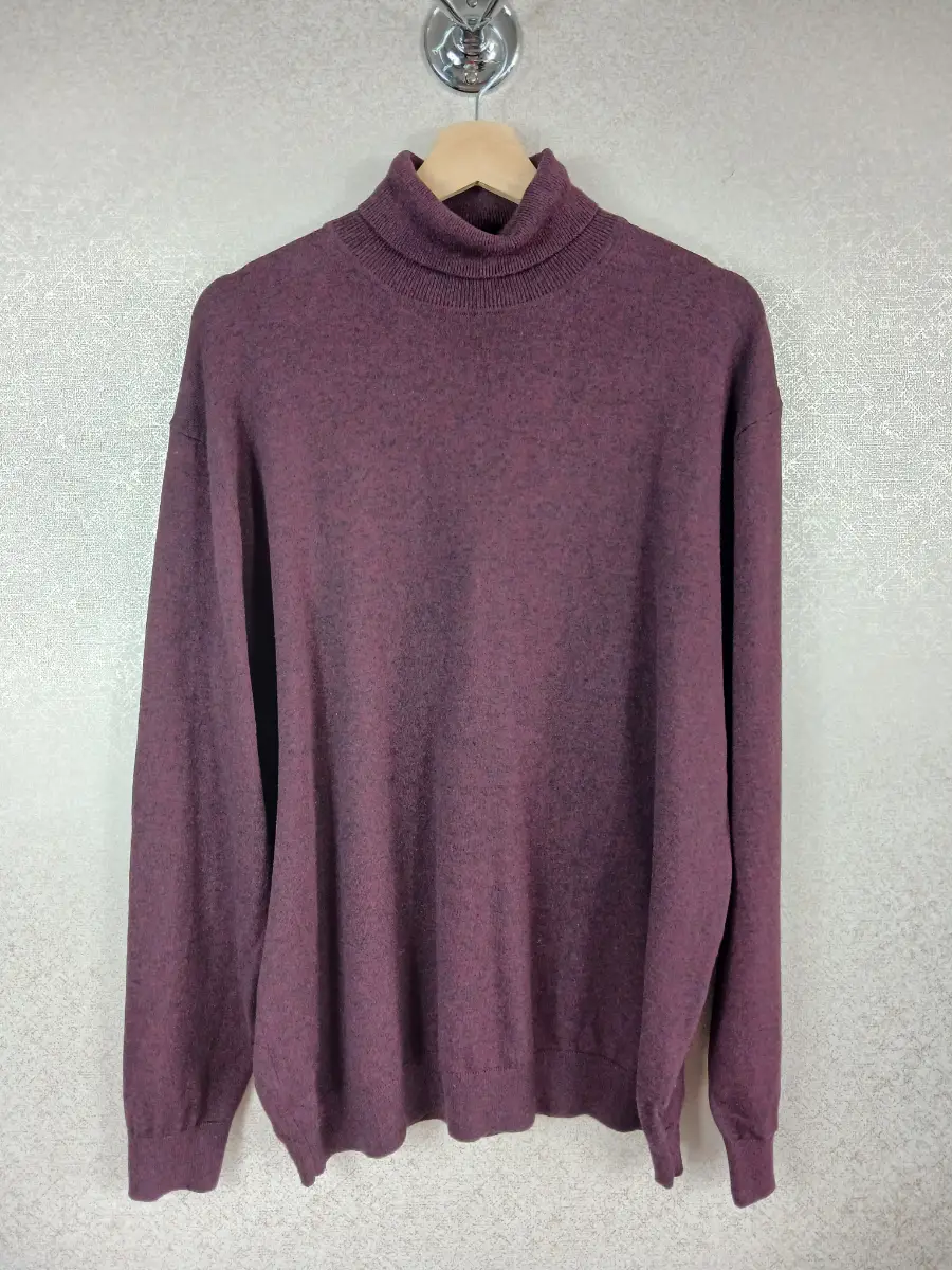Next Mens Turtleneck Jumper XL Burgundy Red Roll Neck Sweater Winter Pullover