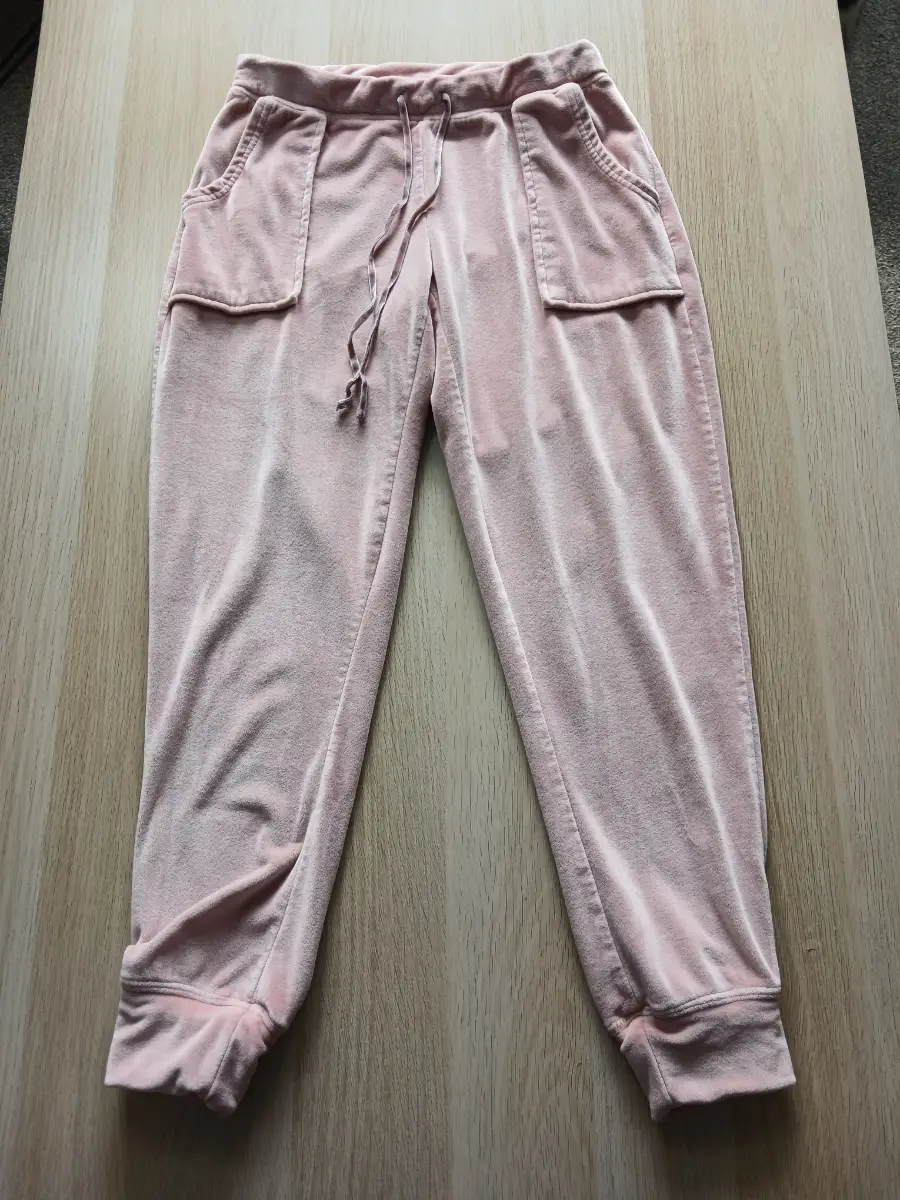 House Of Harlow 1960 Nicole Richie Pink Velour Jogger Sweatpants UK S Small
