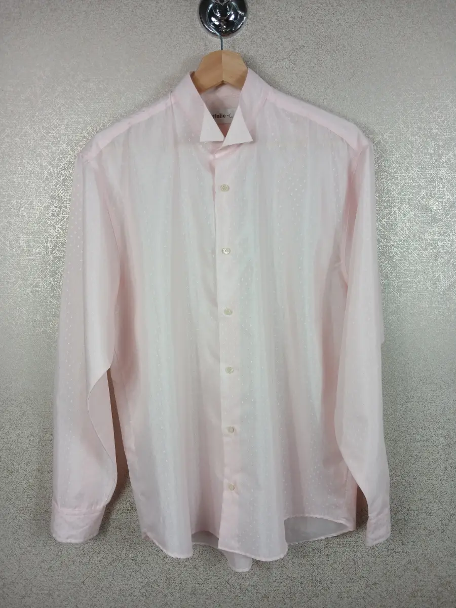 Portfolio Men Pink Wing Collar Tuxedo Dress Shirt 15.5" Med Smart Formal Wedding