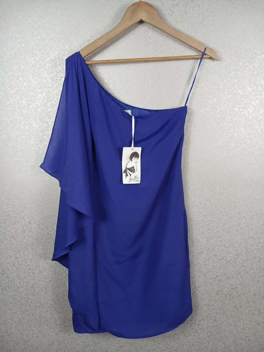 BNWT Oasis Purple One Shoulder Dress 10 Belle Draped Wedding Guest Party Prom