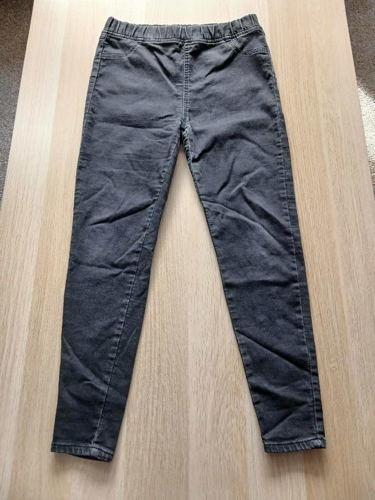 Miso Essentials Black Denim Jeggings UK 12 Womens Skinny Stretch Pants Jeans