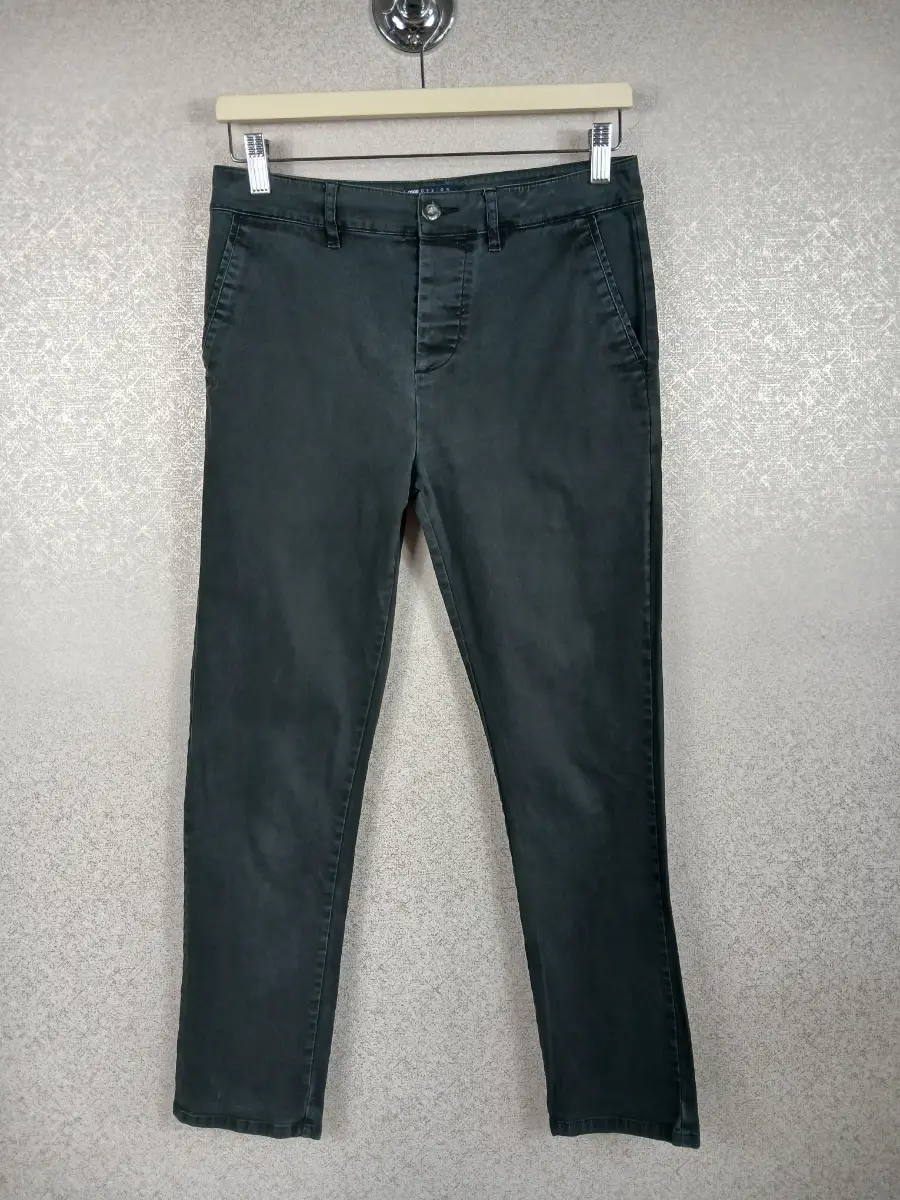 Asos Design Mens Charcoal Black Chino Trousers Slim Fit Jeans W30 L32 Smart Pant