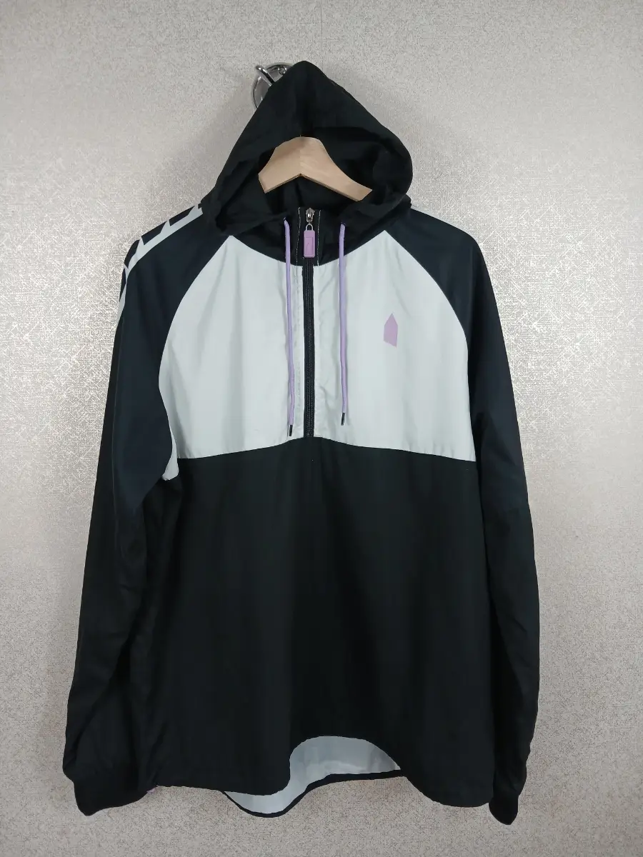Everton FC Lightweight Windbreaker Jacket Womens Size 16 Black White Hooded Coat