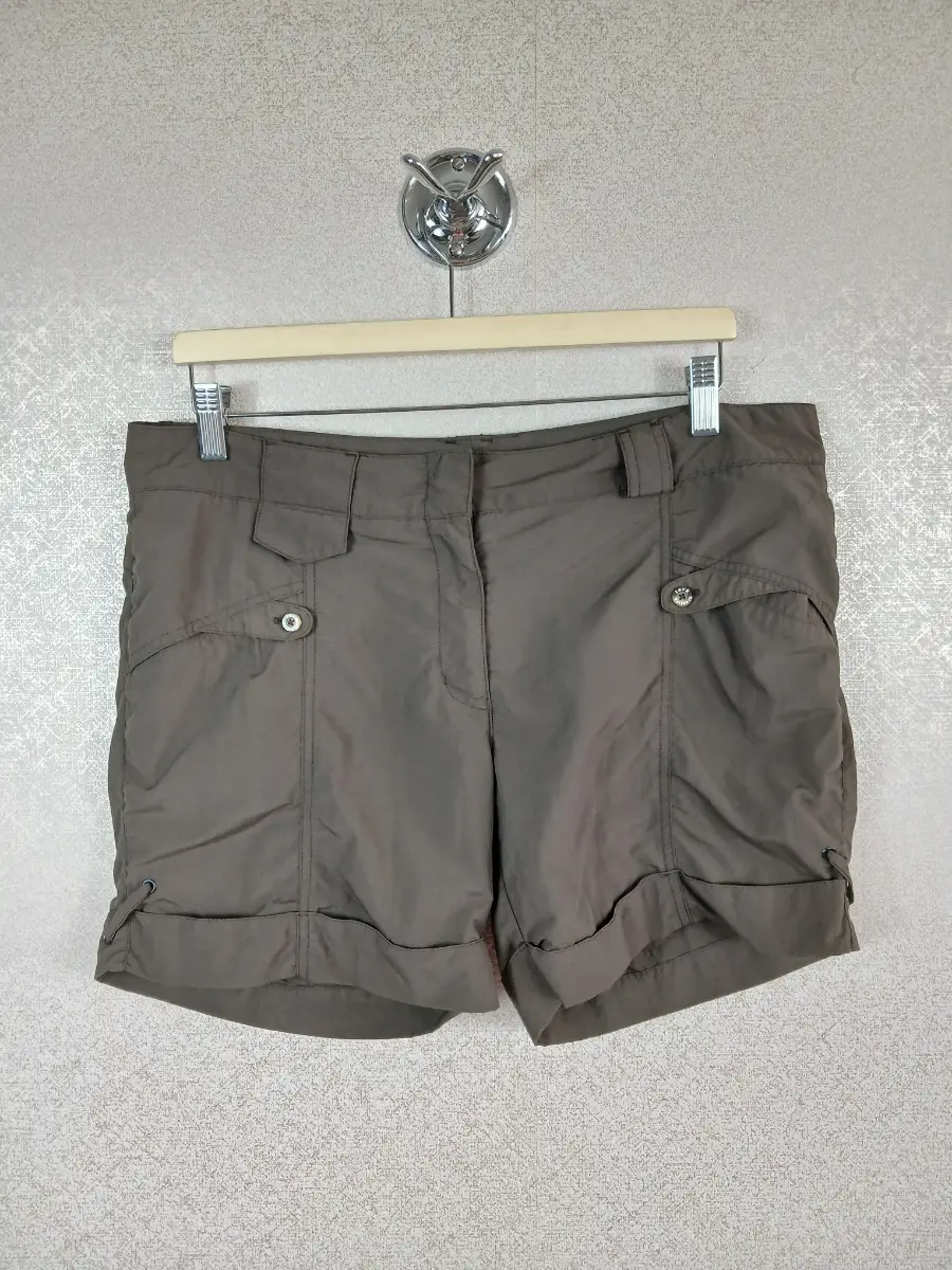 Jack Wolfskin Womens Cargo Shorts XL Brown Hiking Camping Walking Outdoors Short