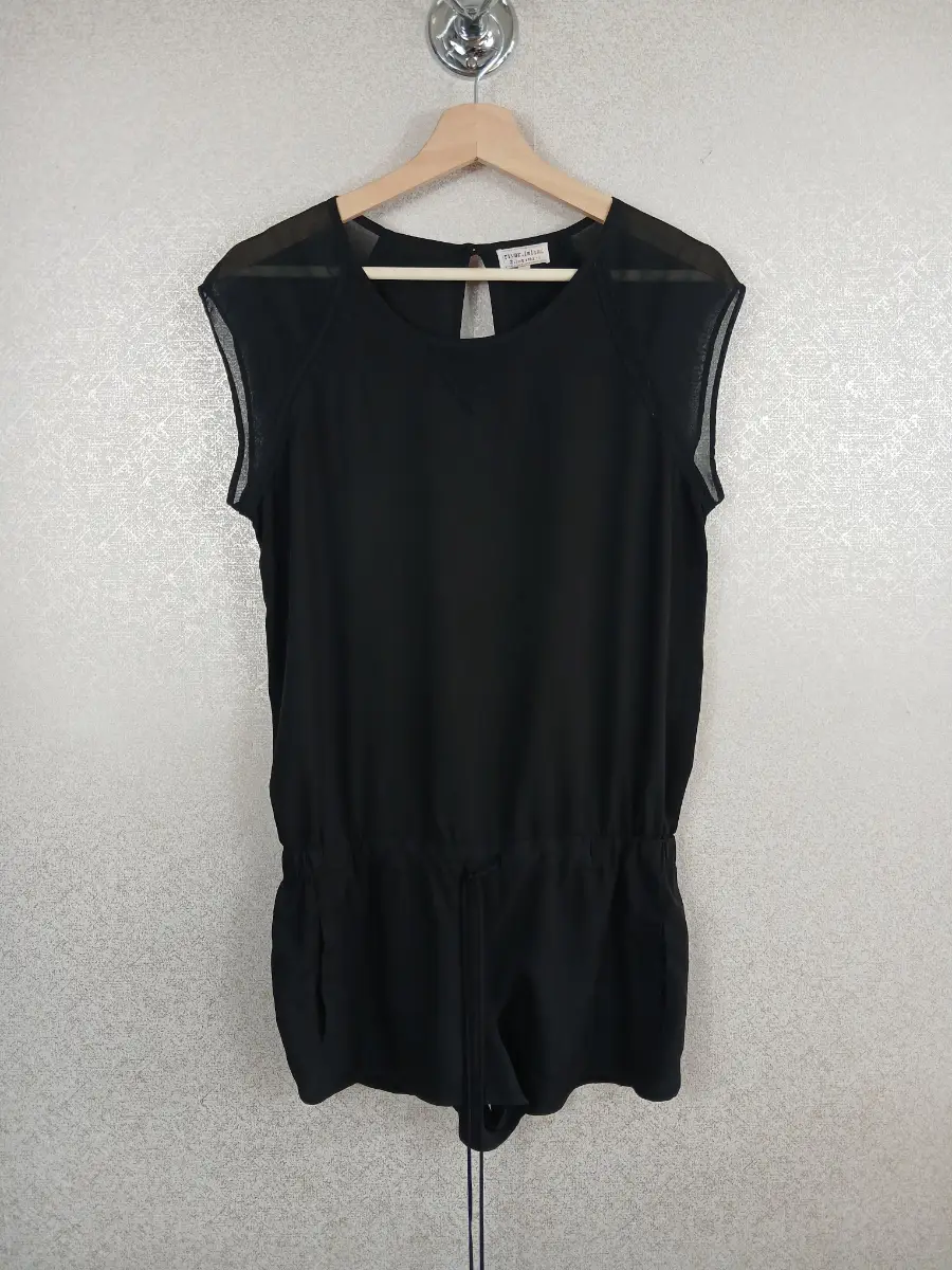 River Island Black Playsuit 8 Romper Mesh Jumpsuit 2 Look Amazing Festival VGC