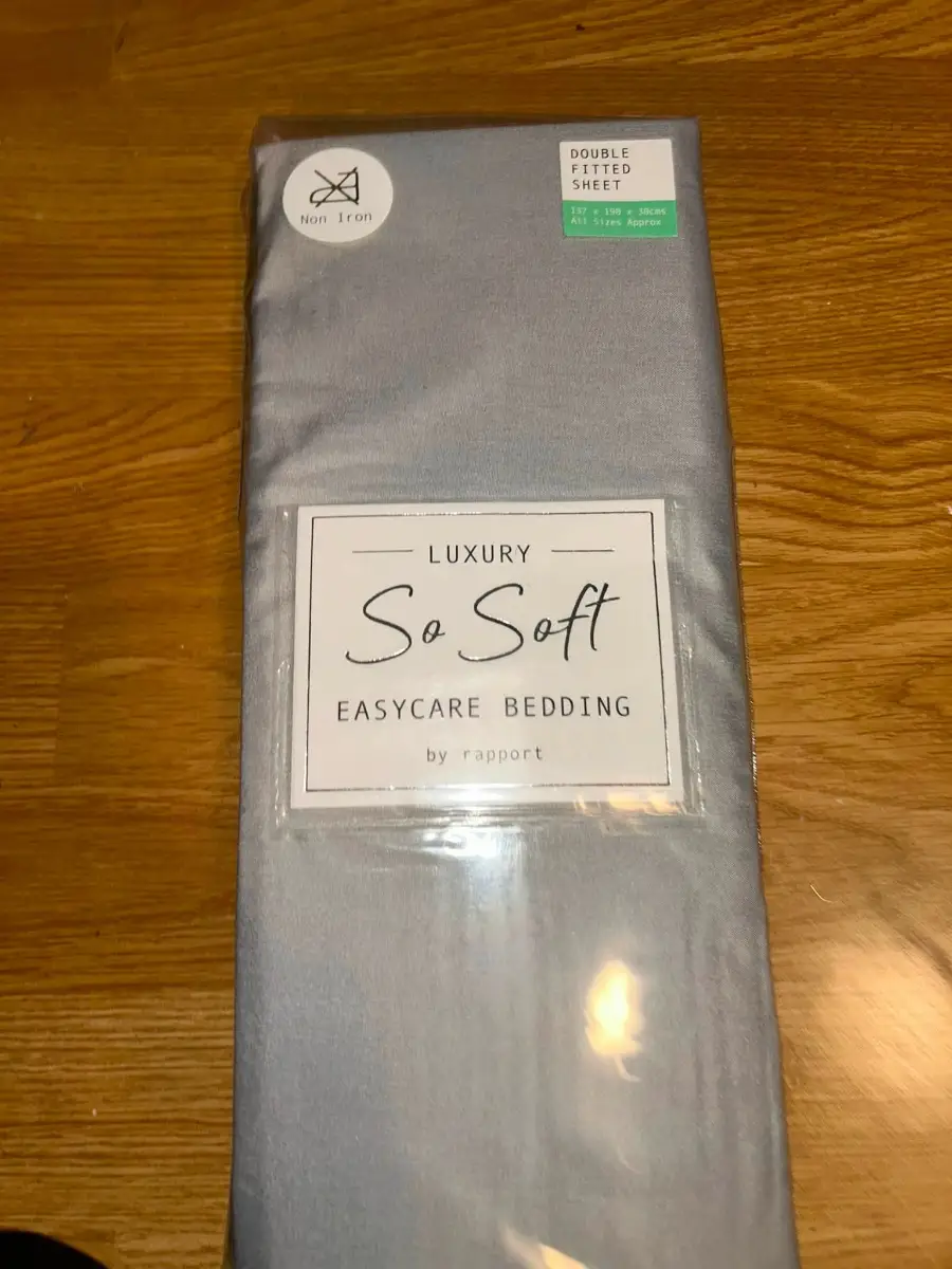 Microfibre Fitted Sheet Double - Grey