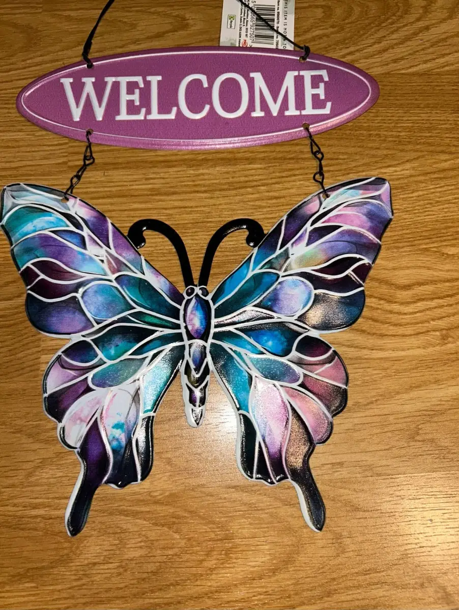 Butterfly Welcome Sign