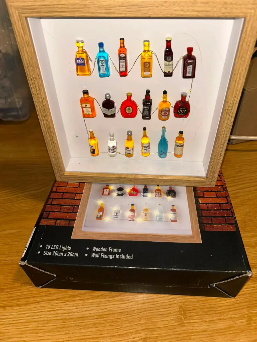 LED Bottle Wall Art