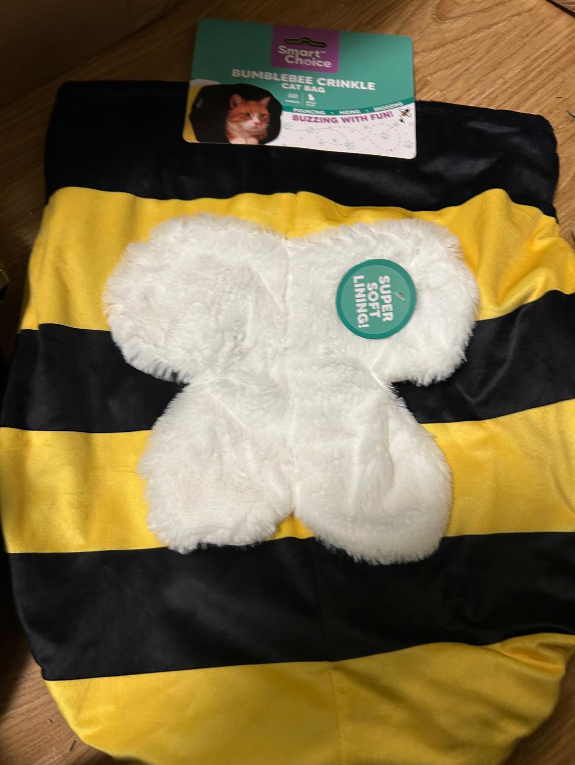 Bumble Bee Crinkle Cat Bag