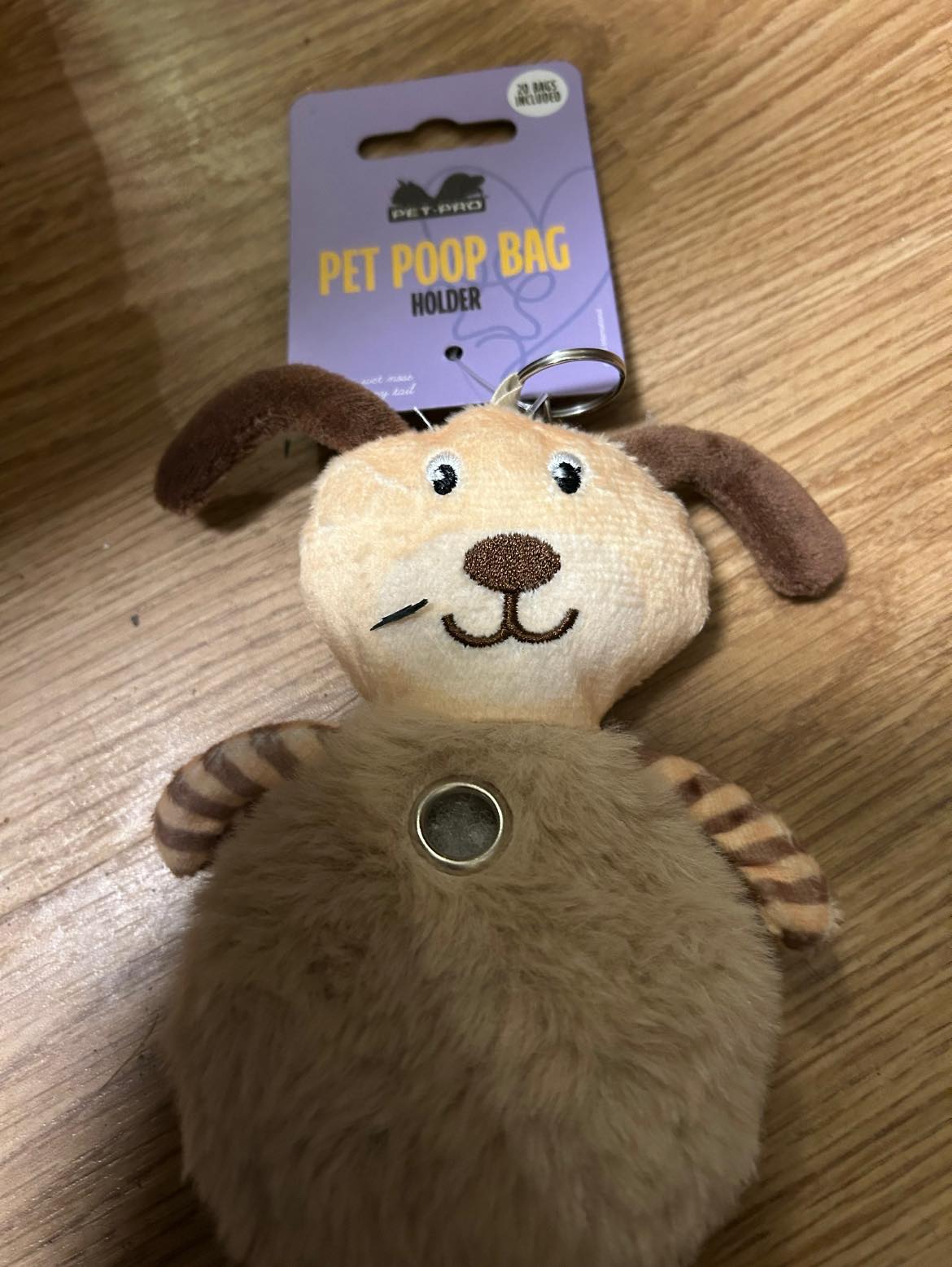 Dog 3D Plush Poop Bag with 20 Bags