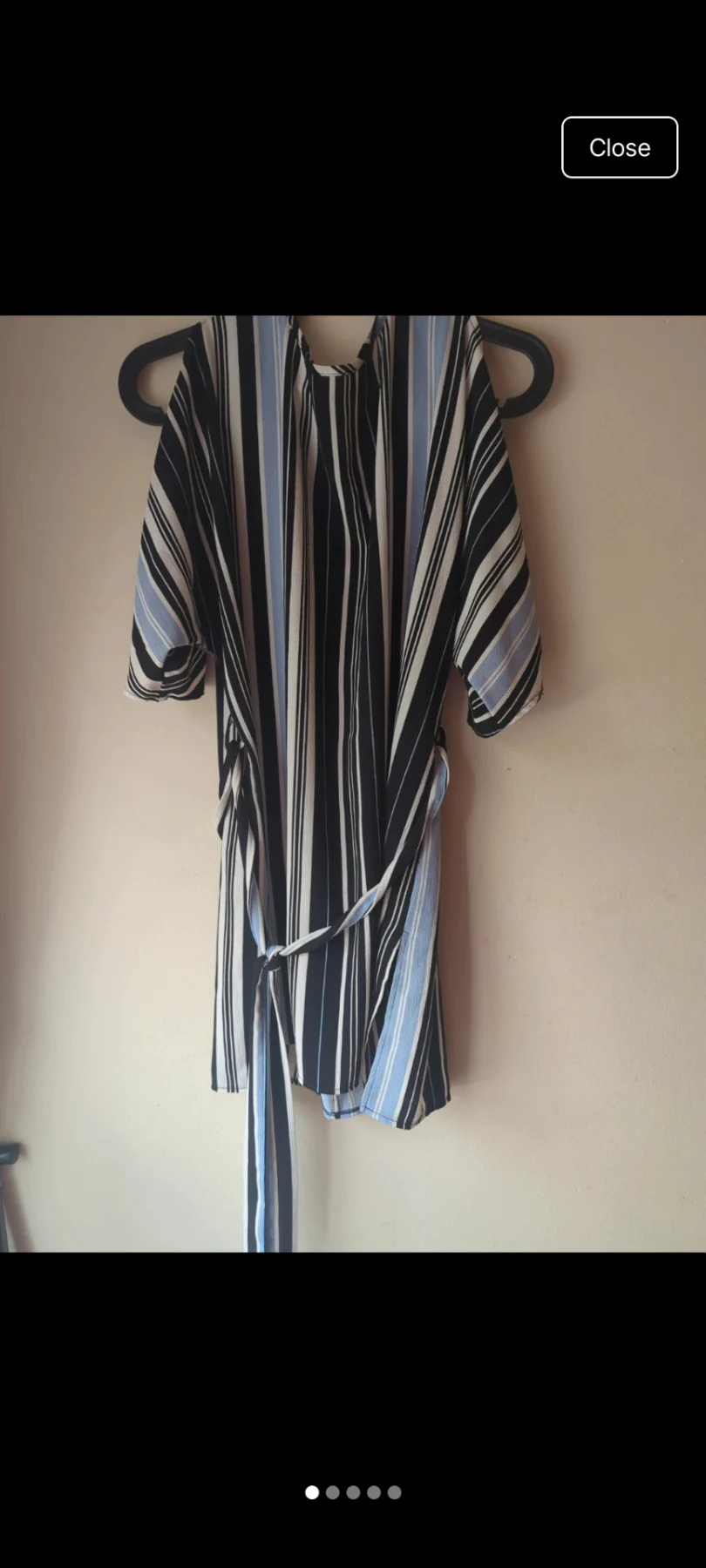 Blue stripe dress