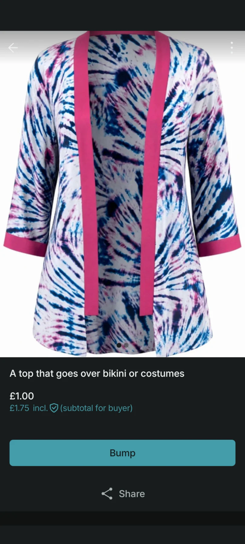 Throw over swim suits